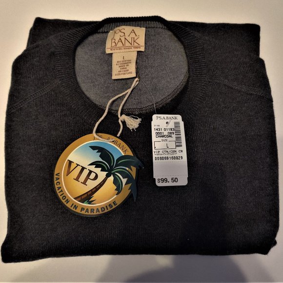 NWT JoS A. BANK VIP COLLECTION SWEATER - Picture 1 of 6